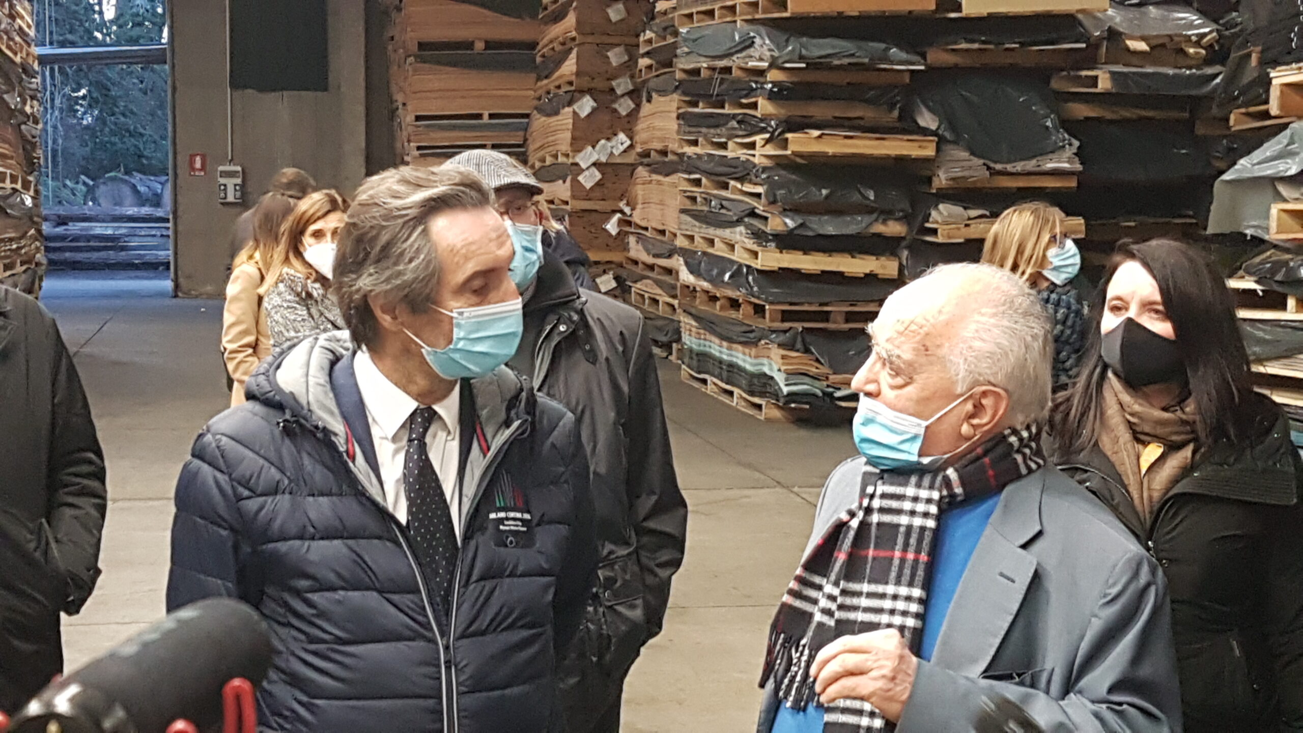 Il Presidente della Regione Lombardia Attilio Fontana in visita in TABU