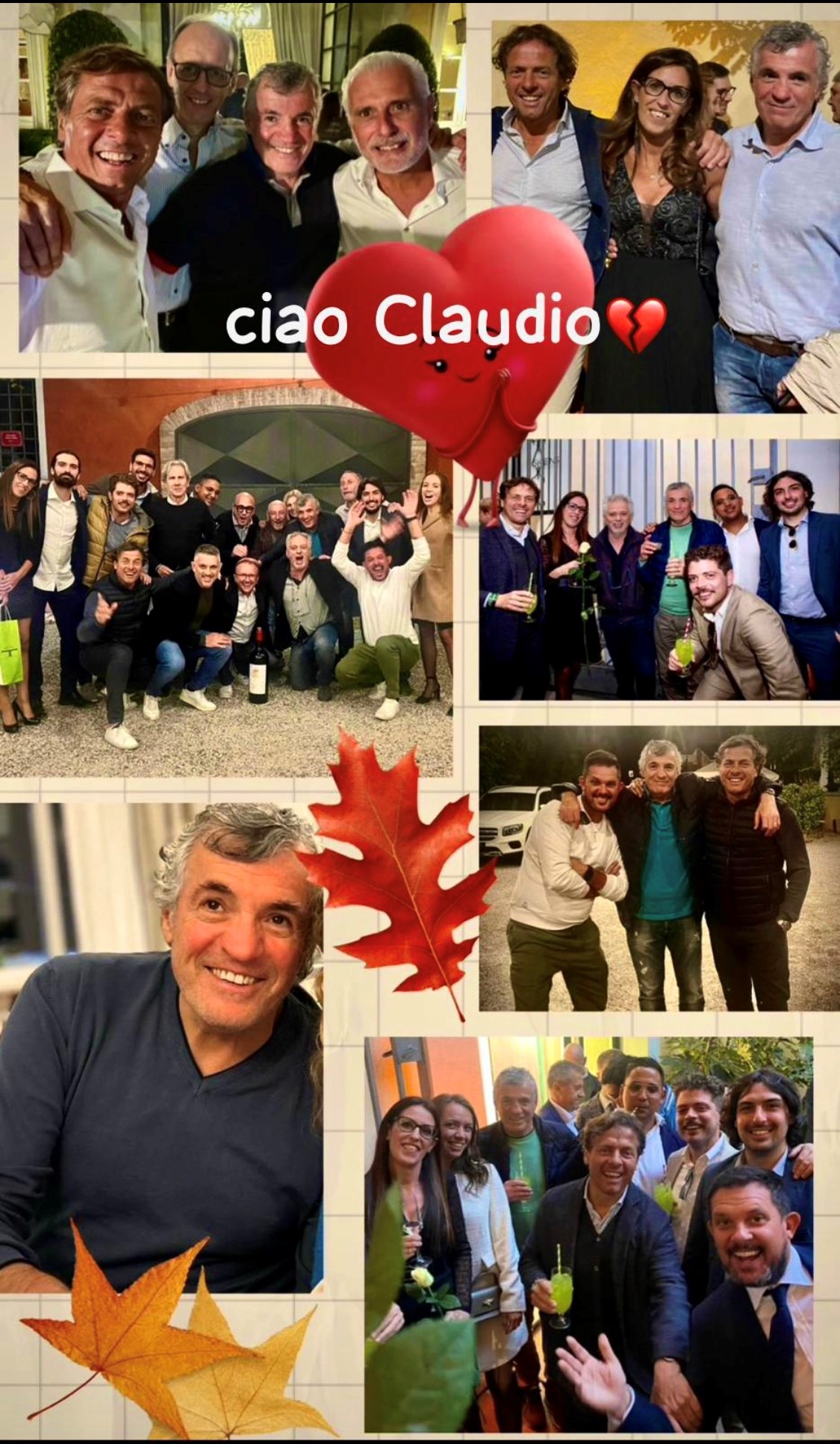 Ciao Claudio. 19 ottobre 2023